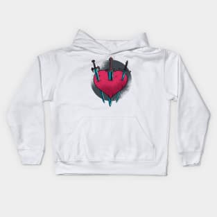 Stabbed heart Kids Hoodie